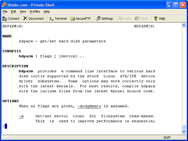 Screenshot of Private Shell 1.9