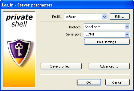 Connecting to a serial port