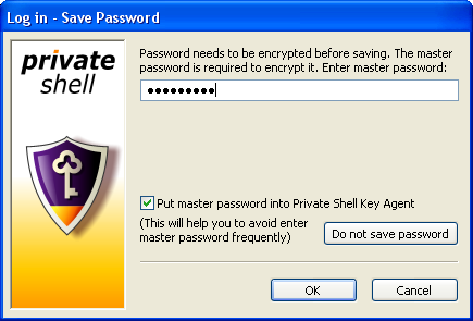 Master password prompt