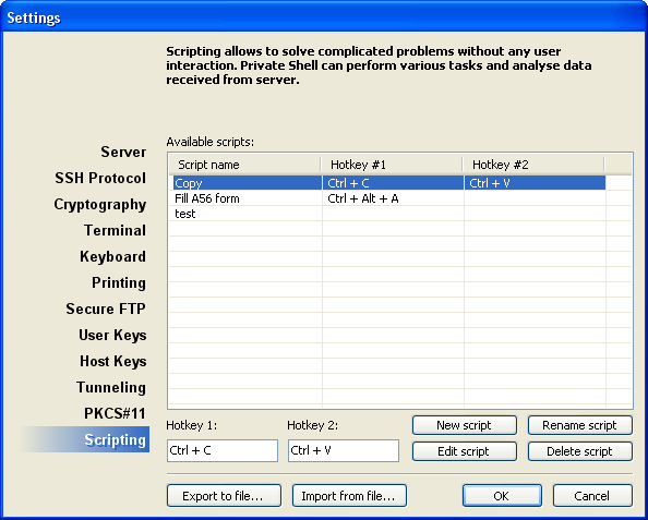 Advanced: Scripting